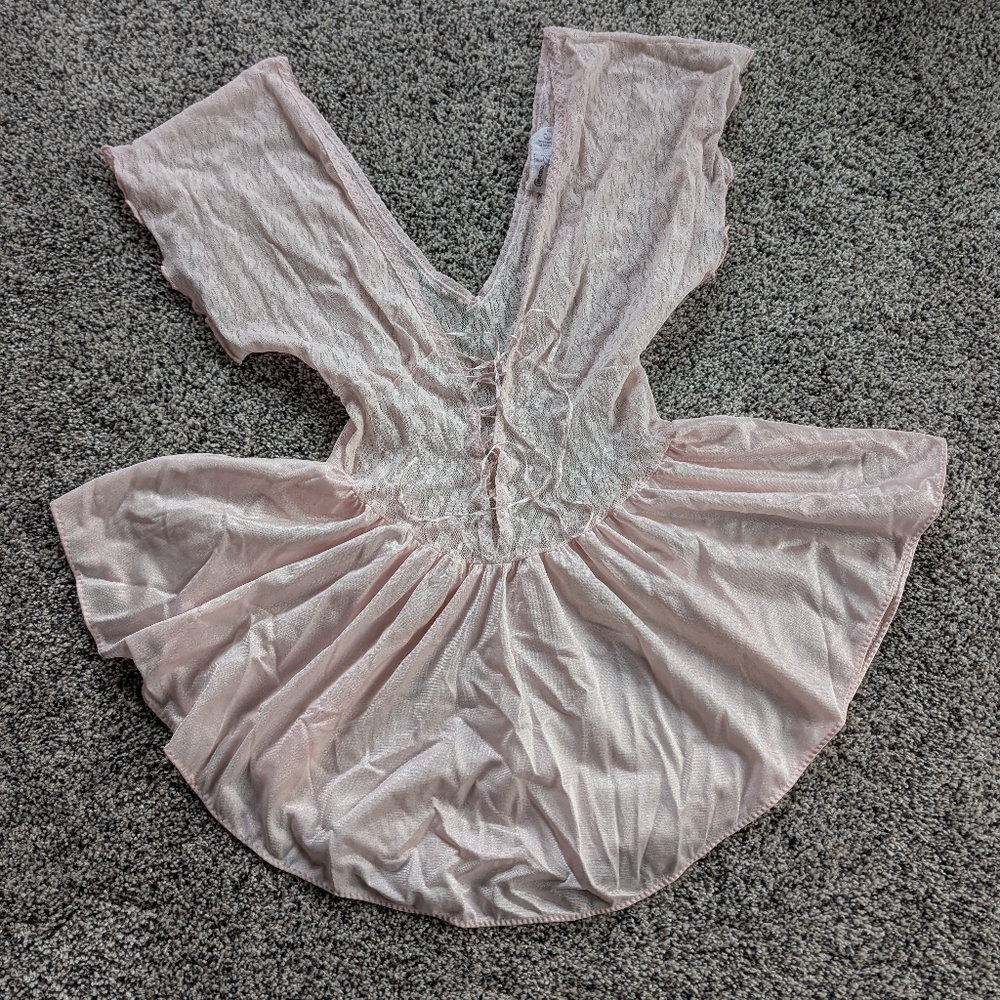 Cinema Etoile Balletcore Lace Babydoll Top